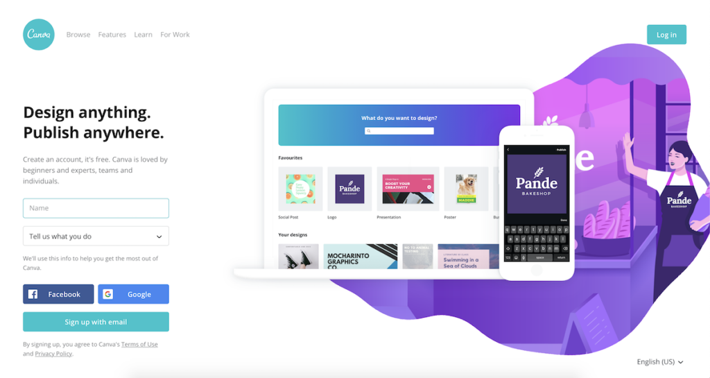 Herramientas redes sociales Canva